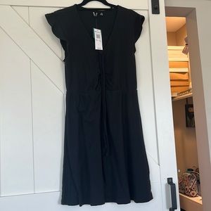 Brand new Roxy black skater dress.